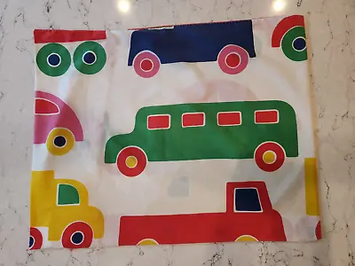 Vintage Marimekko By Dan River Kids Boys Standard Pillowcase Cars Bus • $22