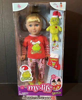 My Life As Poseable Grinch Sleepover Blonde 18 Inch Doll Cindy Lou Who SHIPS NOW • $64.88