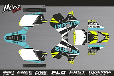 Suzuki Graphics Kit RM 125 250 1996 1997 1998 Decals Sticker Motocross Dekor MX • $159.90