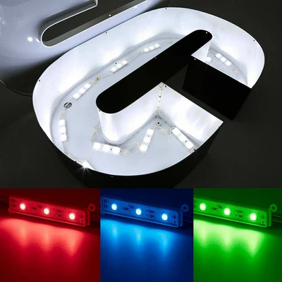 $12.59 • Buy Bright 10~500ft 5050 SMD 3 LED Injection RGB Module Light Store Window Sign Lamp