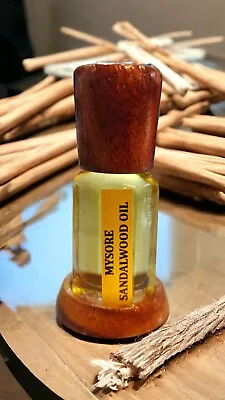 MYSORE SANDALWOOD OIL Unisex Attar-Natural Fragrance-Authentic Scent Oil 24ML • $449.98