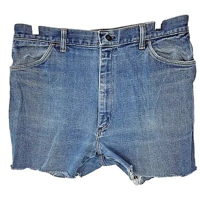 Sedgefield Denim Shorts Mens 38  Blue Classic Rise Vintage Frayed Hem USA • $11.01