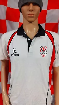 Ulster (Player Worn U-19) Kukri Rugby Union Jersey Shirt (Adult Medium) • £10.79