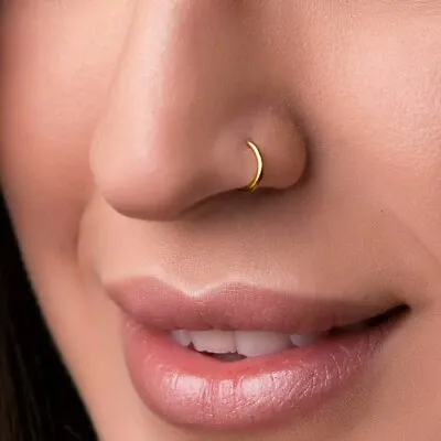 925 Sterling Silver C-Ring Nose Ring Nose Piercing 2022 Fashion Nose Jewelry. • $21.17