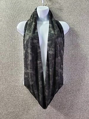 Miley Cyrus Max Azria Infinity Scarf Stone Gray Rose Fashion Wrap • $10