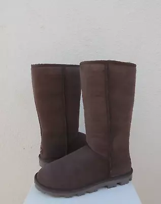 Ugg Chocolate Classic Tall Essential Sheepskin Boots Women Us 5/ Eur 36 ~new • $99.95