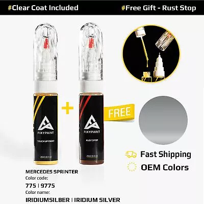 Car Touch Up Paint For MERCEDES SPRINTER Code: 775 | 9775 IRIDIUMSILBER • $23.75