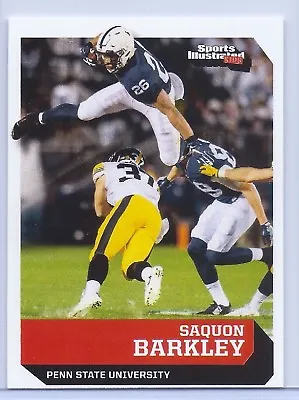 $12.36 • Buy Saquon Barkley 2017 Sports Illustrated Si Kids 1st Ever Printed Rookie Card #614