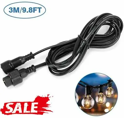 £9.47 • Buy 3M Extension Cable Waterproof For G40 Garden Globe String Light Outdoor UK