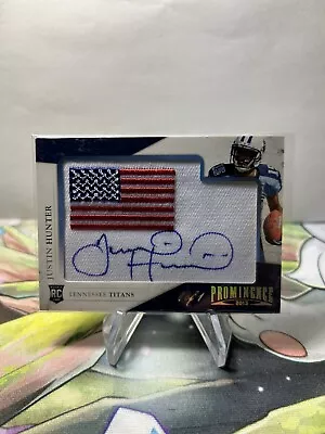 2013 Prominence 1/1 Justin Hunter Titans American Flag Patch RPA Auto RC Rookie • $149.99