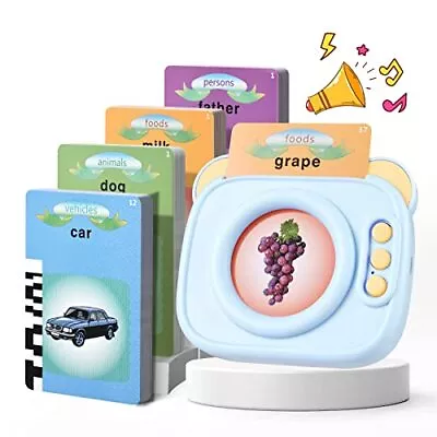 Talking Flash Cards Toddler Toys For 2 3 4 5 6 Year Old Girls Boys Gifts Plastic • £10.96