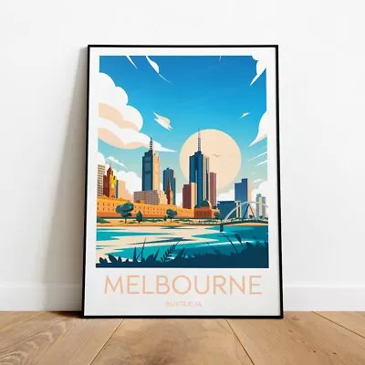 Australia Melbourne Travel Poster Choose Your Size • $23.71