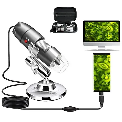 USB Microscope Camera 40X To 1000X Cainda Digital Microscope With Metal Stan... • $25.41