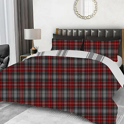 Duvet Cover Set With Pillowcase Reversible Quilt Bedding Single Double King Size • £12.99