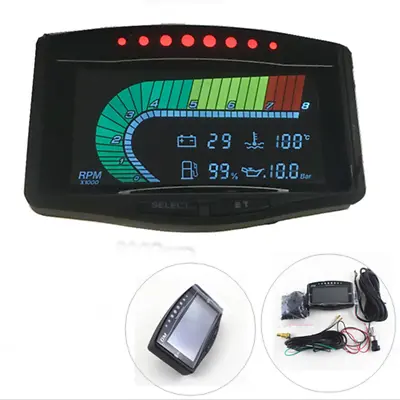 Multifunction 5 IN 1 Tachometer Water Temp+Oil Pressure Gauge Fuel Voltmeter Kit • $59.30