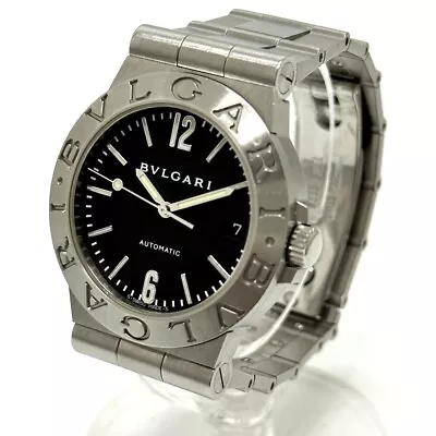 BVLGARI LCV35S Diagono Sports Automatic Date Wristwatch SS Silver • $1550