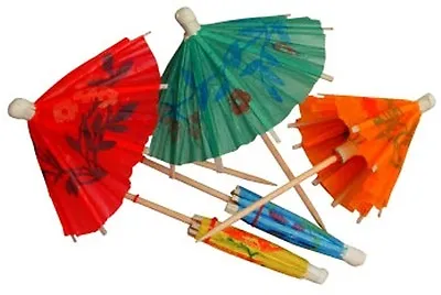 £4.89 • Buy 144x Cocktail Parasols Umbrellas, Bar Accessories, Tropical, Party, Drinks