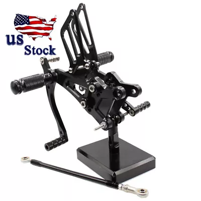 CNC Black For Honda CBR600 F4I F2 F3 2001-2003 2004 Rearsets Footrests Footpegs • $108.90