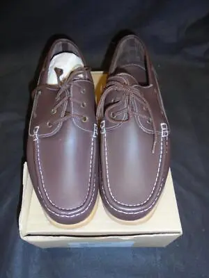 £24.99 • Buy British Military Royal Navy Brown Deck Boat Service Shoes - Men & Women Sizes