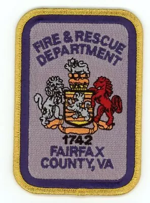 Virginia Va Fairfax Fire Rescue Department Nice Shoulder Patch Police Sheriff • $4.99