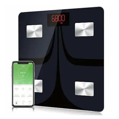 $10.99 • Buy Body Fat Scale Body Composition Analyzer Sync App LCD Display 400 Lb Body Weight