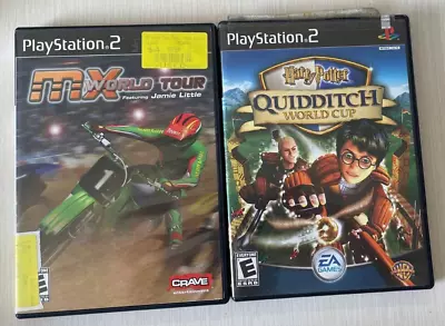 2 PS2 Video Games MX World Tour & Harry Potter Quidditch World Tour Tested • $17.90