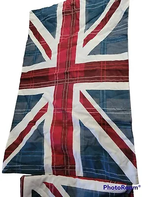Duvet Set Union Jack British Flag 2 Envelope Shams Duvet Snap Close 88x85in Full • $181.36