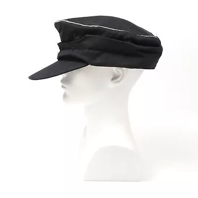 57CM German M43  WW2 Officer Mountain Hat Summer Panzer Cotton Cap Black • $13.99