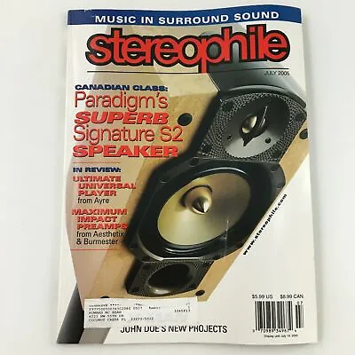 $14.95 • Buy Stereophile Magazine July 2005 Paradigm's Superb Signature S2 Speaker