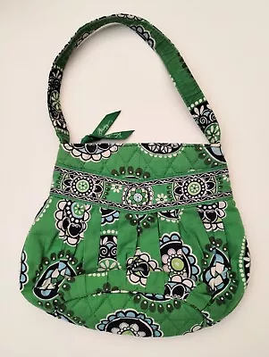Vera Bradley Handbag Small Hannah Retired Print Cupcakes Green Quilted Purse • $11.99