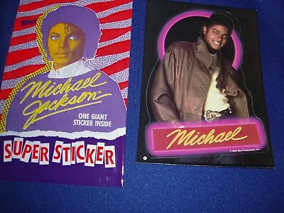 Michael Jackson Topps 1984 Super Sticker Card # 8 New/Sealed • $4.75