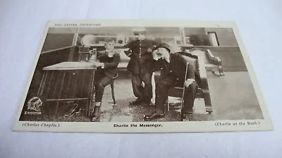 Charlie Chaplin Red Letter Photocard Essanay Silent Movie Postcard RPPC • £3.75