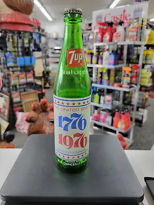 Vintage 7up Bottle Bicentennial 1776-1976-liberty Bell-commemorative • $9.99