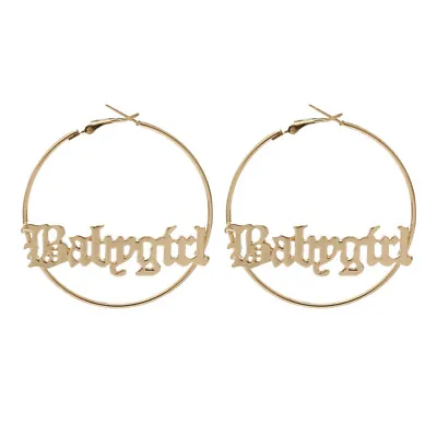  Baby Girl Earring Circle Elegant Earrings Gold Hoop Earings • £4.99