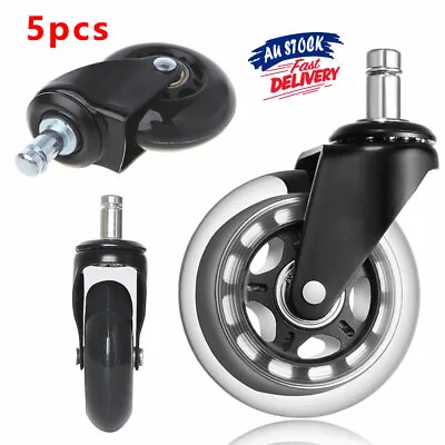 $20.19 • Buy 5pcs Desk Rollerblade Wheels Replacement Caster Ring Chair Office Grip ACB#