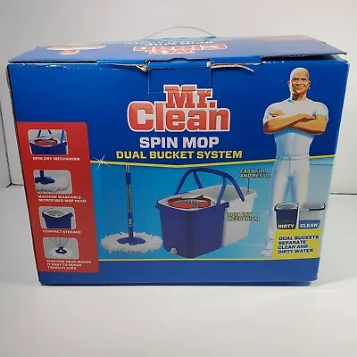 MR. CLEAN Spin Mop Microfiber Dual Bucket System New • $39.74