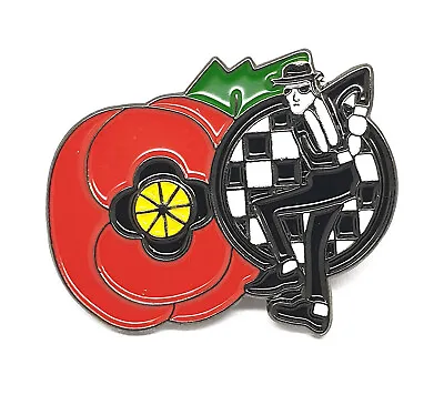£2.95 • Buy Lest We Forget Red Flower Pin Badge Enamel Brooch Memorial  Collection UK