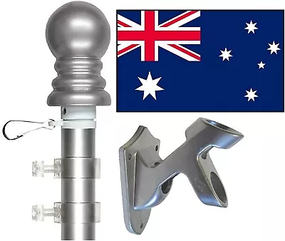 6' Spinner Flagpole Bracket With 3'x5' International Flag; 200+ Flags Available • $39.95