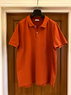 Faconnable Men's Orange Polo Shirt Size XL Façonnable • £20