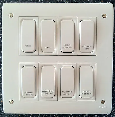£5.15 • Buy Grid Switch / Multi Gang Switch / Engraved Switch / Printed Switch