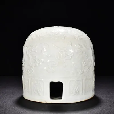 8.2  Old Antique Yuan Dynasty White Glaze Porcelain Cloud Dragon Mongolian Yurt • $539.49