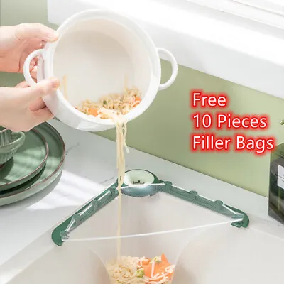 Sink Filter Mesh Sink Strainer HangBag Disposable Garbage Leftovers Storage Rack • £4.99