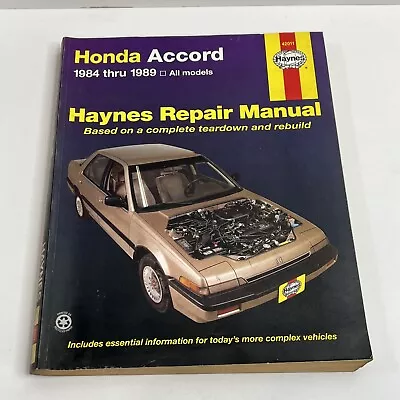 Haynes Repair Manual 42011 Honda Accord 1984-1989 All Models • $4.99