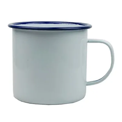 Falcon Traditional Enamel White Mug Cup Tea Coffee Camping Picnic 8CM 9CM • £14.88