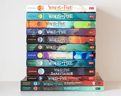 $69.99 • Buy WINGS OF FIRE Series - Lot Of 12 (#1-7 Plus) Set Chapter Books & Graphic Novels