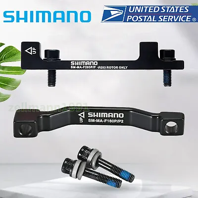 Shimano 160 TO 180/203mm Bike Brake Rotor Caliper Front Rear Post Mount Adapter • $7.49