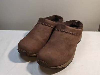 Merrell Encore Chill Stitch Bug Leather Fur Lined Clog Women's US 10 • $40.24