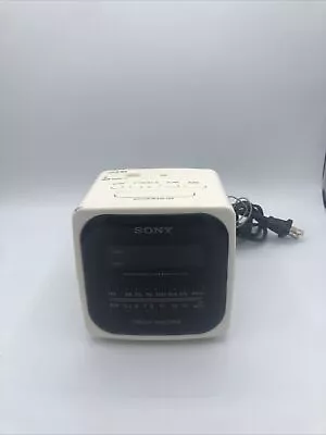 Vintage Sony Dream Machine Cube ICF-C10W  White AM/FM Radio Alarm Clock Digital • $39.99