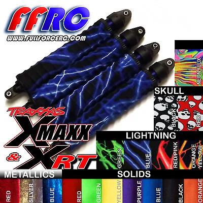 Hot! Fullforce Rc Traxxas X-maxx Xmaxx & Xrt Shock Boots - Covers / Sox (4 Pcs) • $30.60