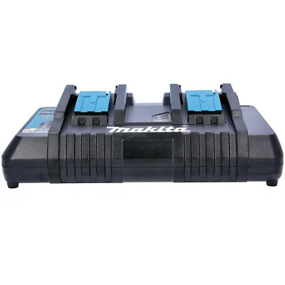 Makita DC18RD 14.4-18v LXT Li-Ion Dual Port Twin Rapid Optimum Charger 240v • £89.88